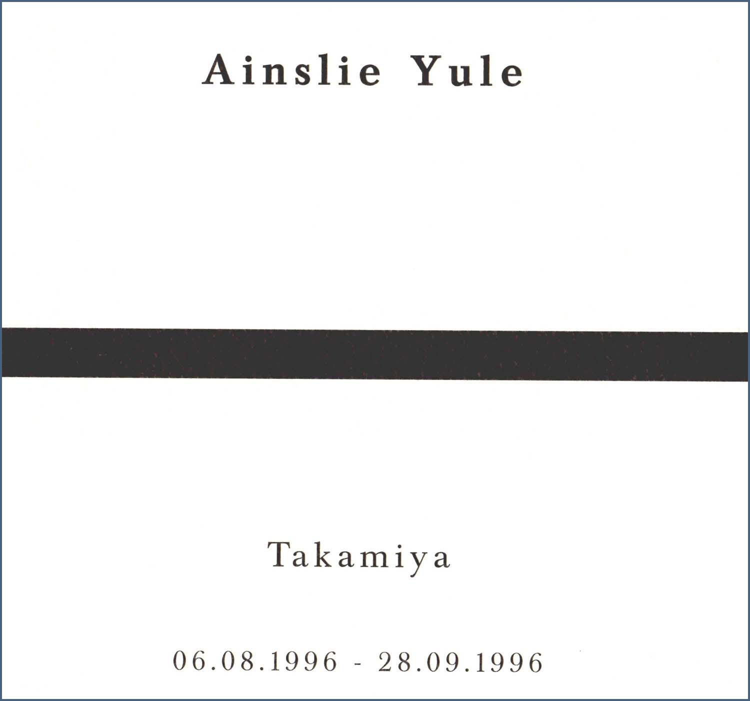 Front cover of the Takamiya publication